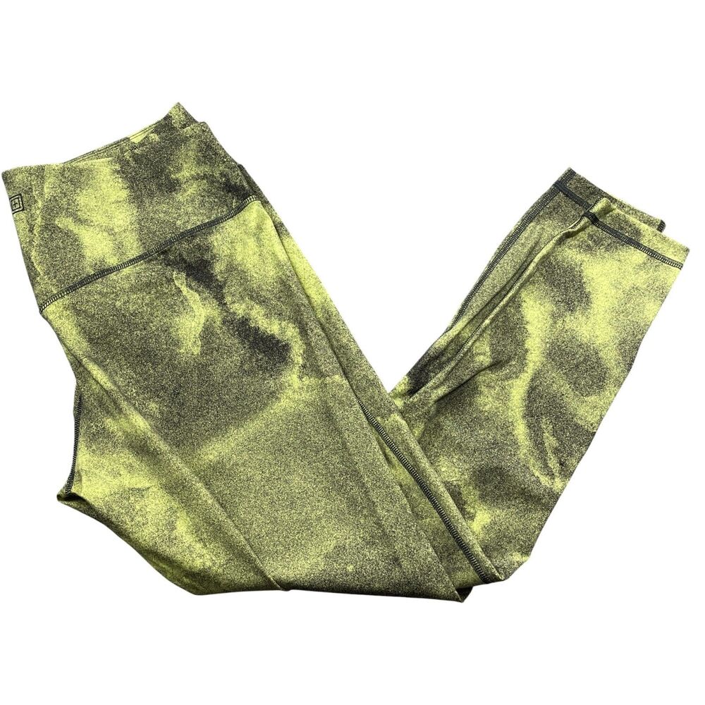 5.11 Large Leggings Physical Hydrating Green‎ Print Nylon Blend